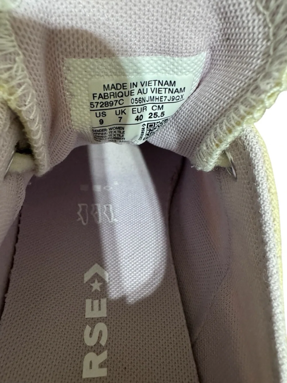 Converse Pastel Platform Ombré pale pink- pale yellow tan  women’s size 9 - Picture 5 of 6